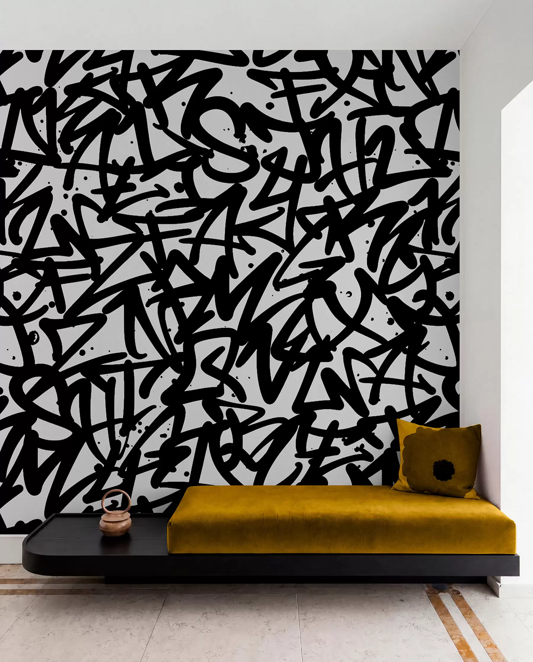stenske poslikave Čustva grafitov: Black u99087v3