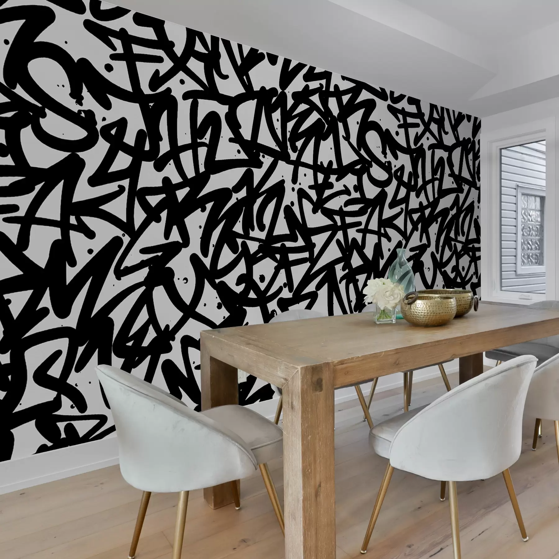 stenske poslikave Čustva grafitov: Black u99087v3