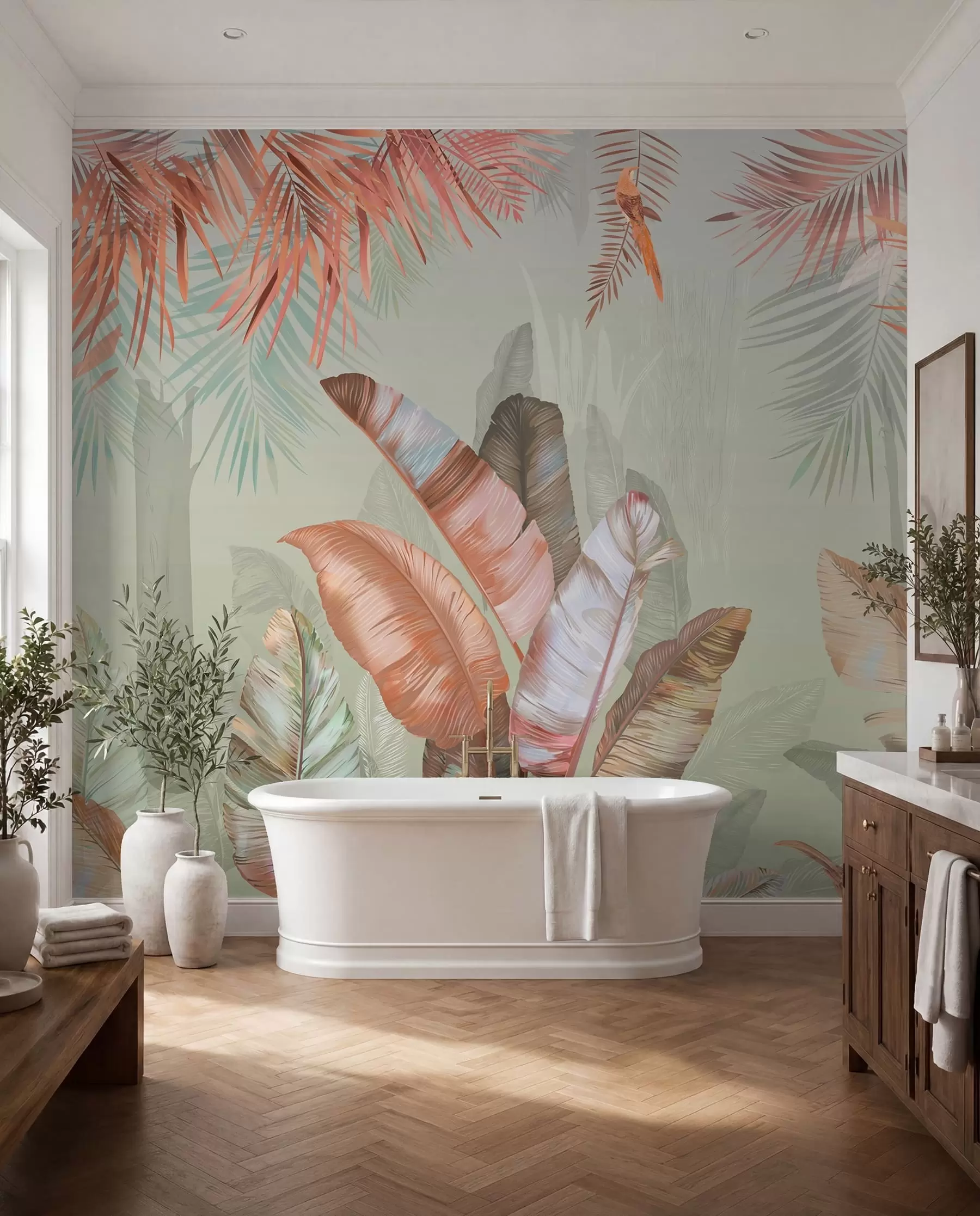 stenske poslikave Tropi in perutnina u50468v1d1
