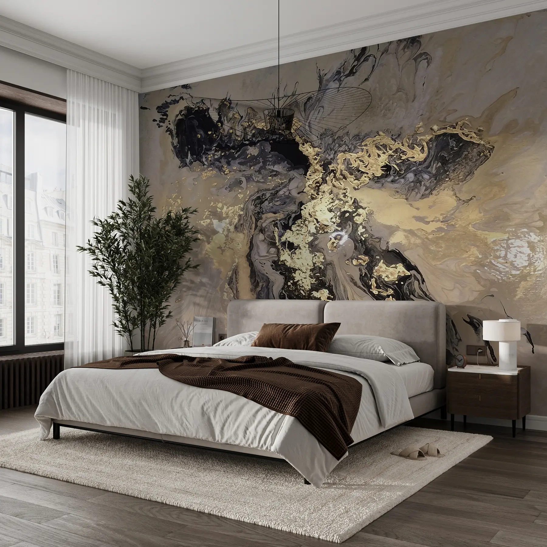 stenske poslikave Črni marmor u16941d3