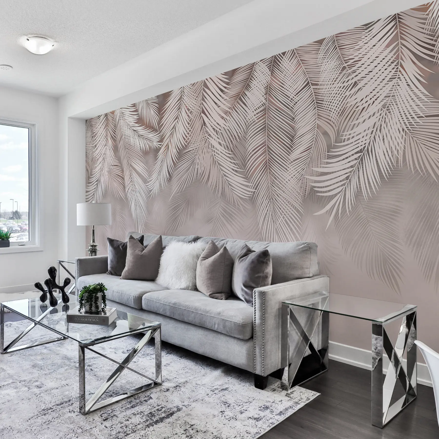 stenske poslikave Nežni viseči listi u48556v5d2